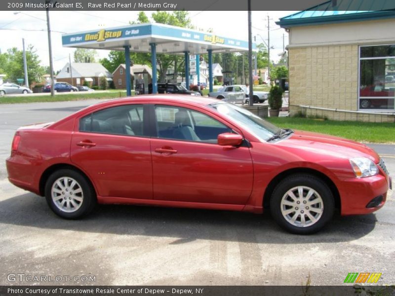 Rave Red Pearl / Medium Gray 2009 Mitsubishi Galant ES