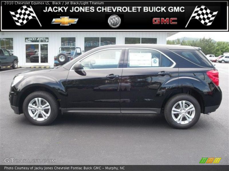Black / Jet Black/Light Titanium 2010 Chevrolet Equinox LS