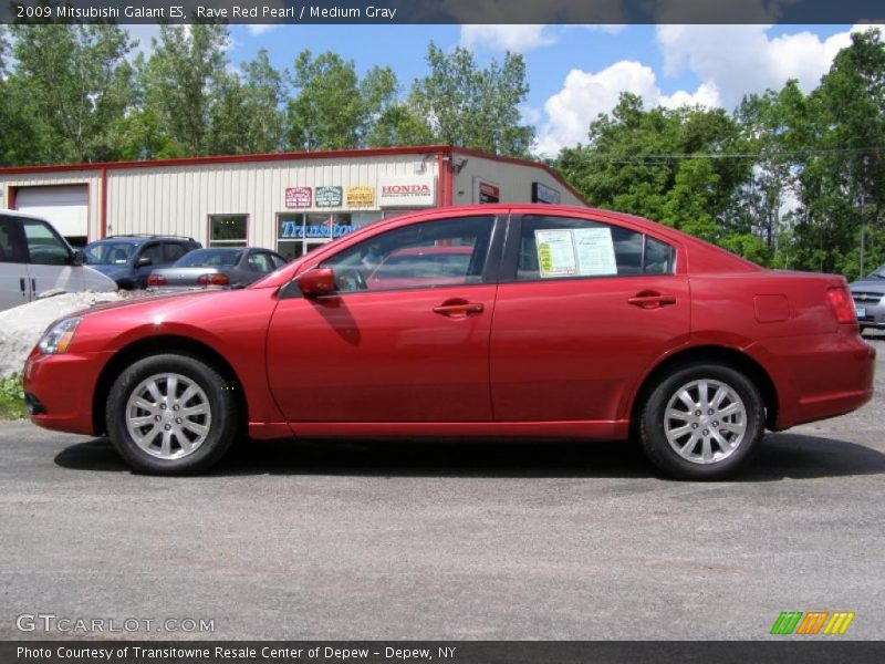 Rave Red Pearl / Medium Gray 2009 Mitsubishi Galant ES