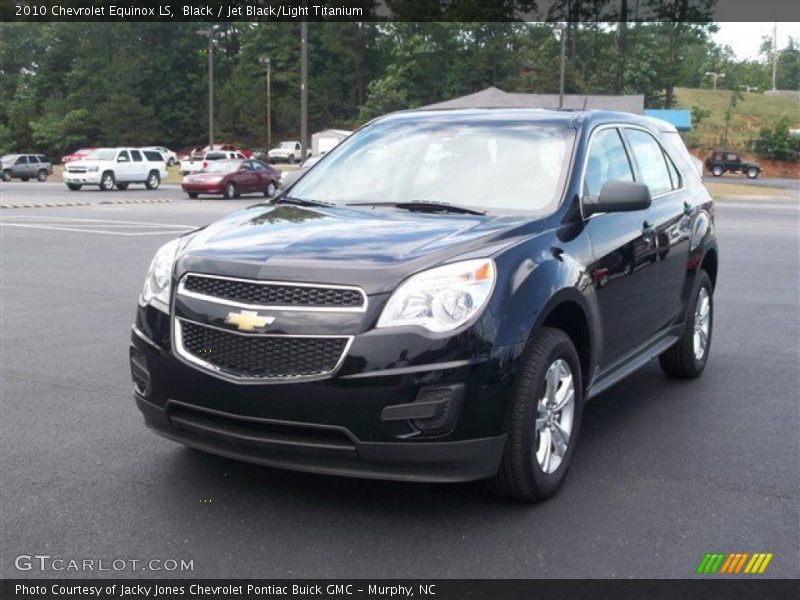 Black / Jet Black/Light Titanium 2010 Chevrolet Equinox LS