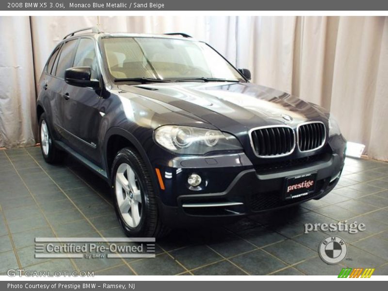 Monaco Blue Metallic / Sand Beige 2008 BMW X5 3.0si