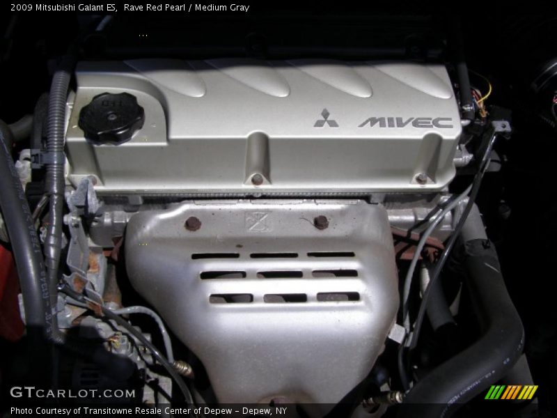 Rave Red Pearl / Medium Gray 2009 Mitsubishi Galant ES