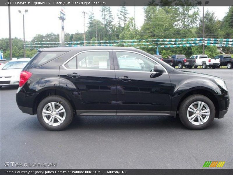 Black / Jet Black/Light Titanium 2010 Chevrolet Equinox LS