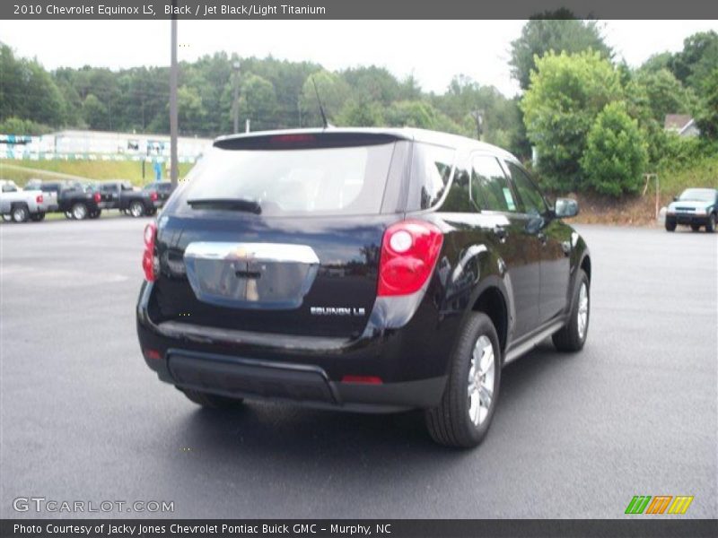 Black / Jet Black/Light Titanium 2010 Chevrolet Equinox LS