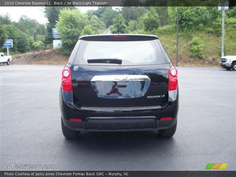 Black / Jet Black/Light Titanium 2010 Chevrolet Equinox LS