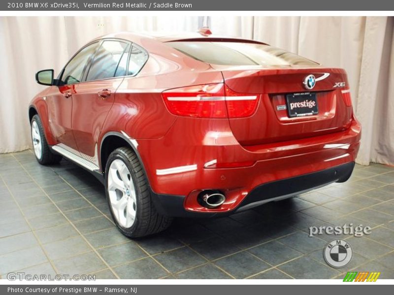 Vermilion Red Metallic / Saddle Brown 2010 BMW X6 xDrive35i