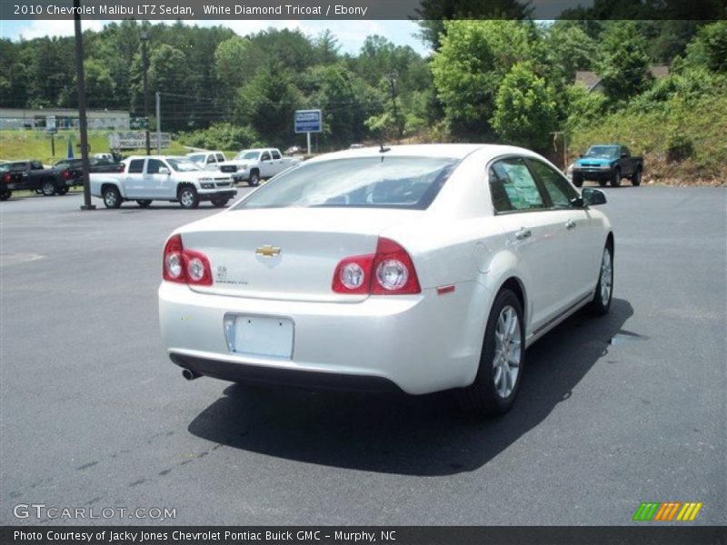White Diamond Tricoat / Ebony 2010 Chevrolet Malibu LTZ Sedan