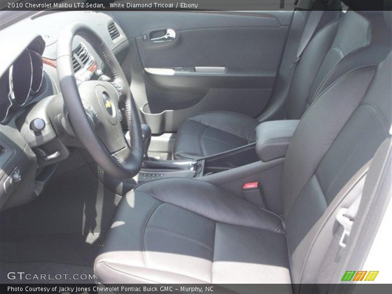 White Diamond Tricoat / Ebony 2010 Chevrolet Malibu LTZ Sedan