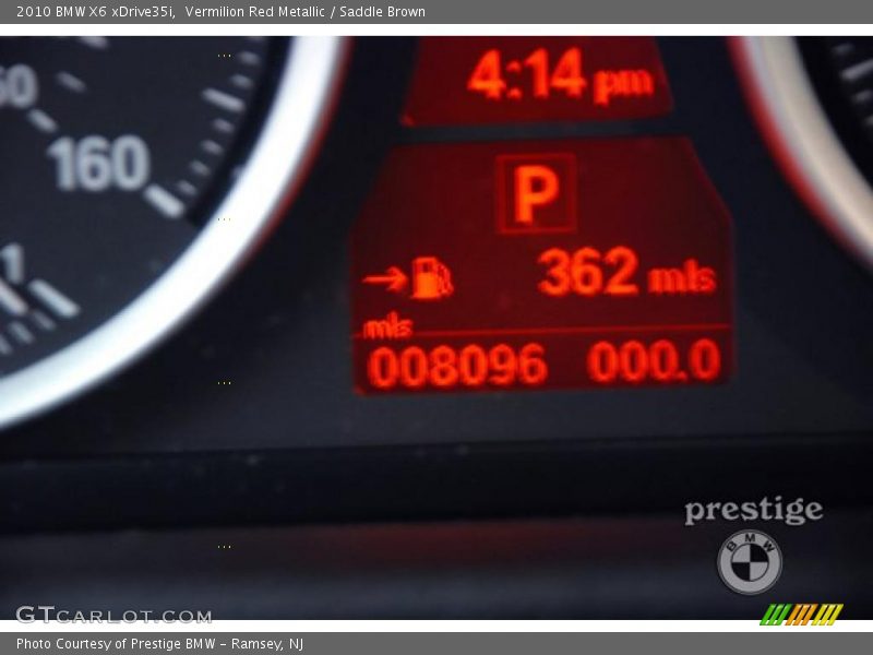 Vermilion Red Metallic / Saddle Brown 2010 BMW X6 xDrive35i