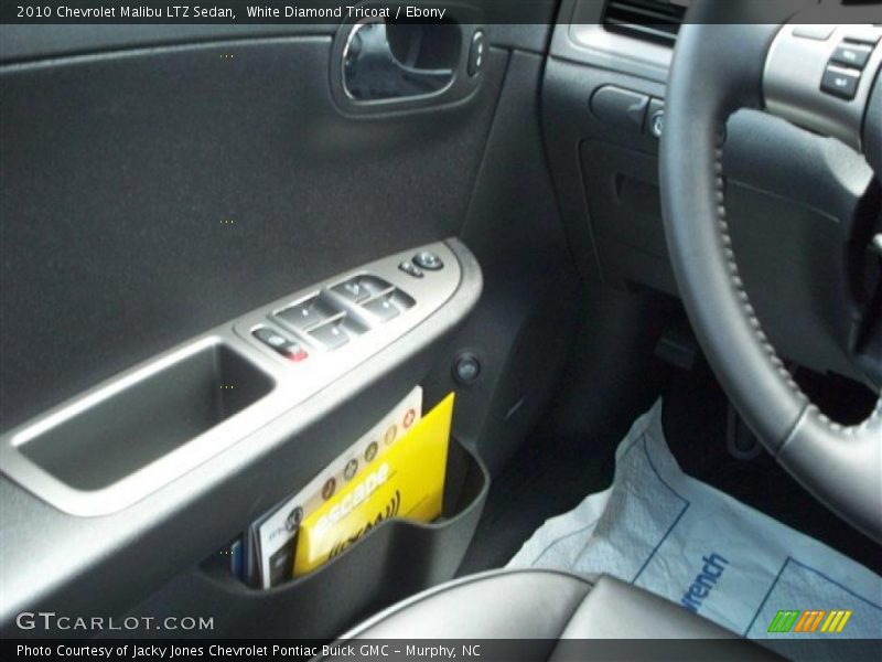 White Diamond Tricoat / Ebony 2010 Chevrolet Malibu LTZ Sedan