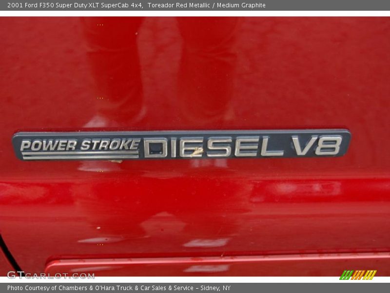 Toreador Red Metallic / Medium Graphite 2001 Ford F350 Super Duty XLT SuperCab 4x4