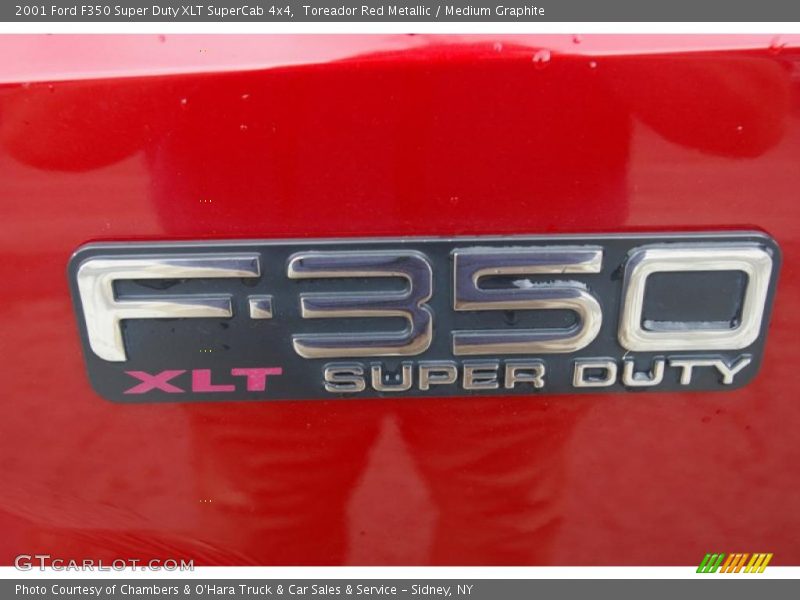 Toreador Red Metallic / Medium Graphite 2001 Ford F350 Super Duty XLT SuperCab 4x4