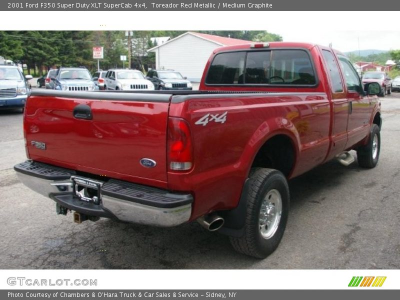 Toreador Red Metallic / Medium Graphite 2001 Ford F350 Super Duty XLT SuperCab 4x4