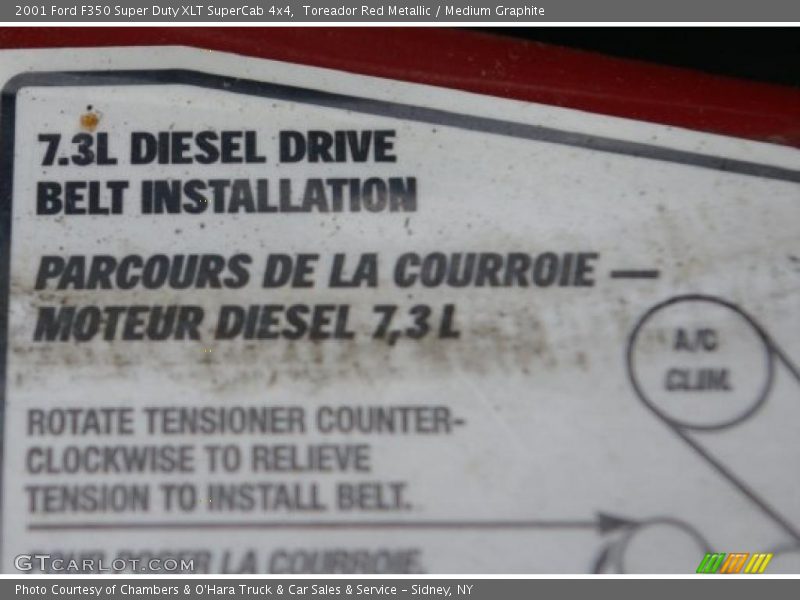 Toreador Red Metallic / Medium Graphite 2001 Ford F350 Super Duty XLT SuperCab 4x4