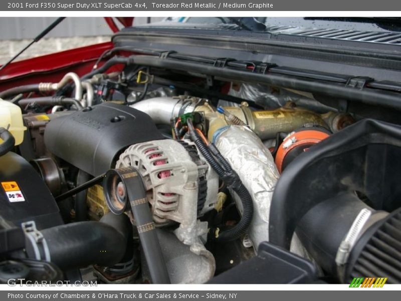 Toreador Red Metallic / Medium Graphite 2001 Ford F350 Super Duty XLT SuperCab 4x4