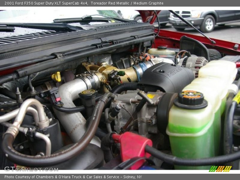 Toreador Red Metallic / Medium Graphite 2001 Ford F350 Super Duty XLT SuperCab 4x4