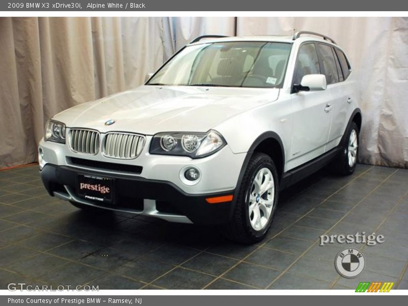Alpine White / Black 2009 BMW X3 xDrive30i