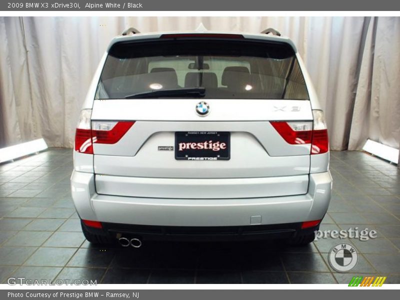 Alpine White / Black 2009 BMW X3 xDrive30i