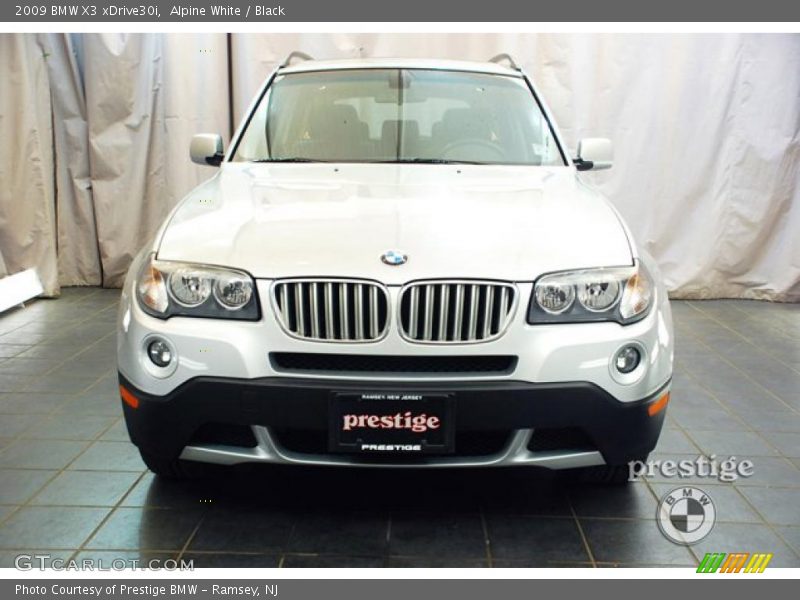 Alpine White / Black 2009 BMW X3 xDrive30i