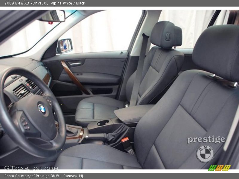Alpine White / Black 2009 BMW X3 xDrive30i