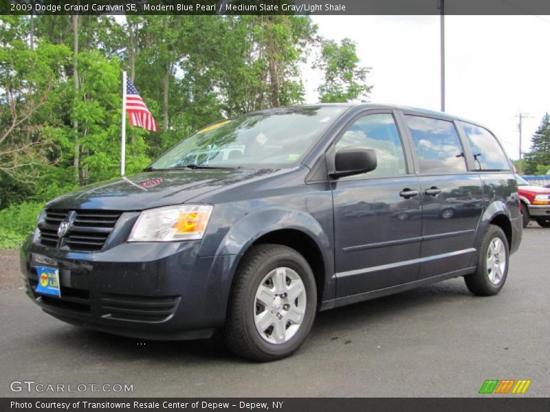 Modern Blue Pearl / Medium Slate Gray/Light Shale 2009 Dodge Grand Caravan SE
