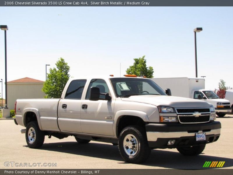 Silver Birch Metallic / Medium Gray 2006 Chevrolet Silverado 3500 LS Crew Cab 4x4