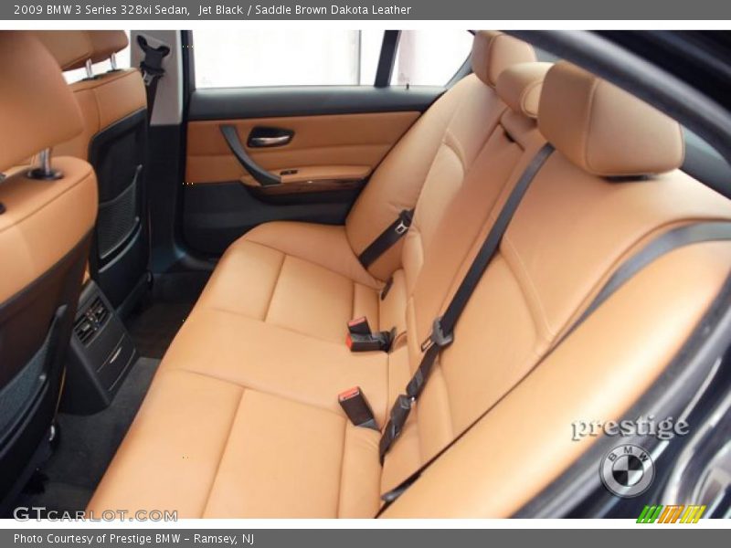 Jet Black / Saddle Brown Dakota Leather 2009 BMW 3 Series 328xi Sedan
