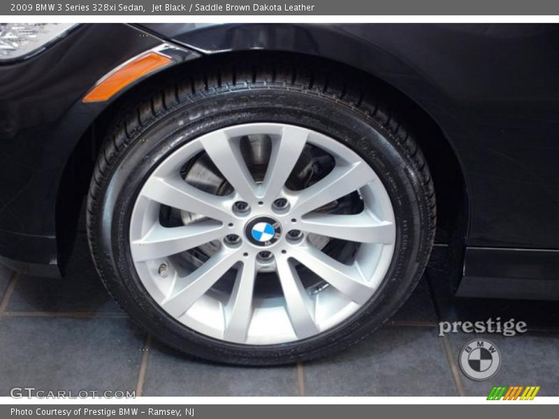 Jet Black / Saddle Brown Dakota Leather 2009 BMW 3 Series 328xi Sedan