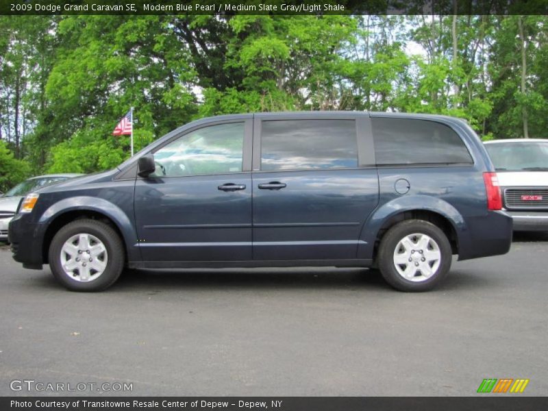Modern Blue Pearl / Medium Slate Gray/Light Shale 2009 Dodge Grand Caravan SE