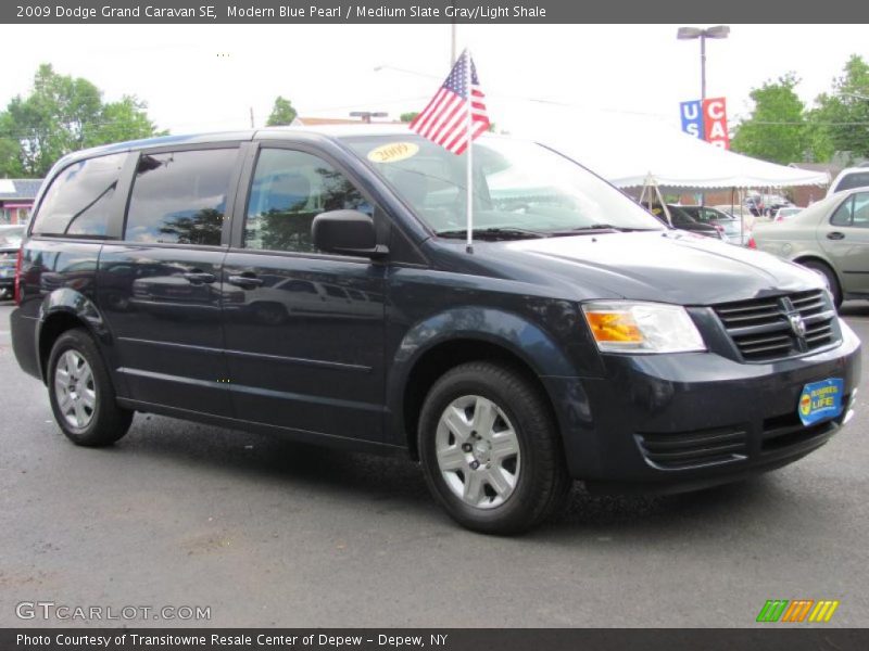 Modern Blue Pearl / Medium Slate Gray/Light Shale 2009 Dodge Grand Caravan SE