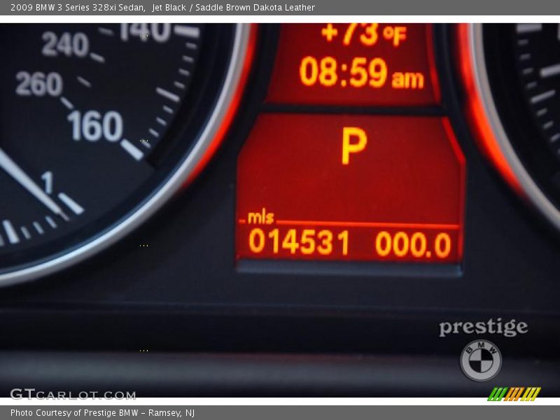 Jet Black / Saddle Brown Dakota Leather 2009 BMW 3 Series 328xi Sedan