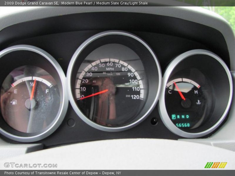 Modern Blue Pearl / Medium Slate Gray/Light Shale 2009 Dodge Grand Caravan SE