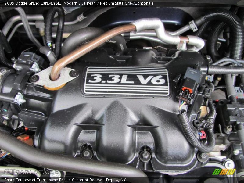 Modern Blue Pearl / Medium Slate Gray/Light Shale 2009 Dodge Grand Caravan SE