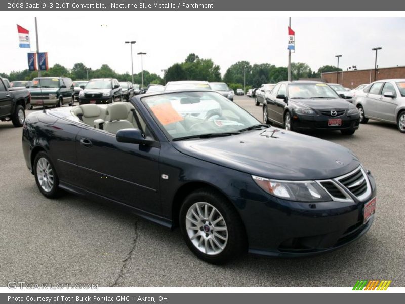 Nocturne Blue Metallic / Parchment 2008 Saab 9-3 2.0T Convertible