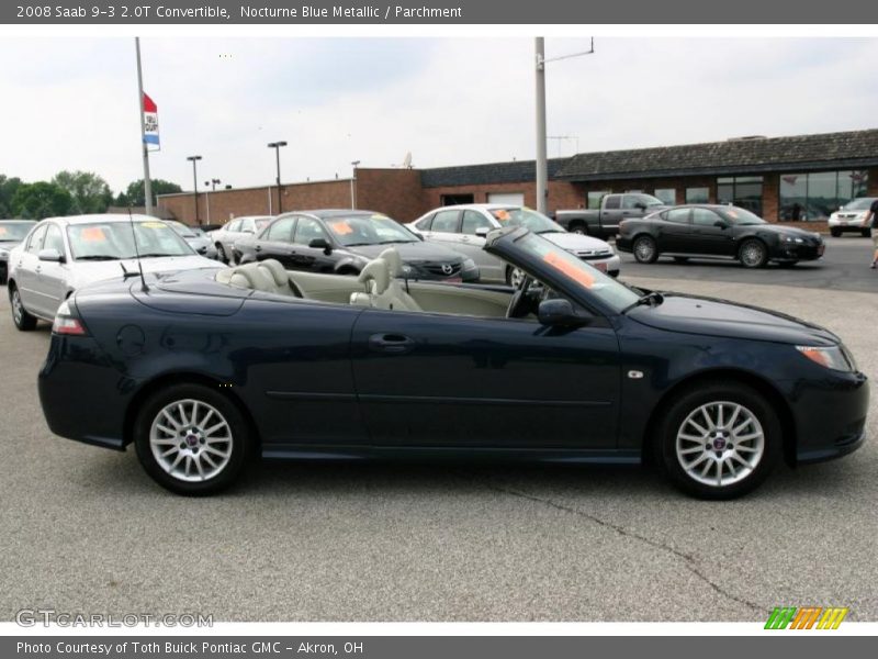 Nocturne Blue Metallic / Parchment 2008 Saab 9-3 2.0T Convertible