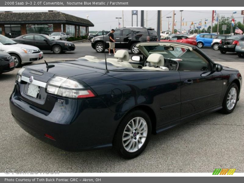 Nocturne Blue Metallic / Parchment 2008 Saab 9-3 2.0T Convertible