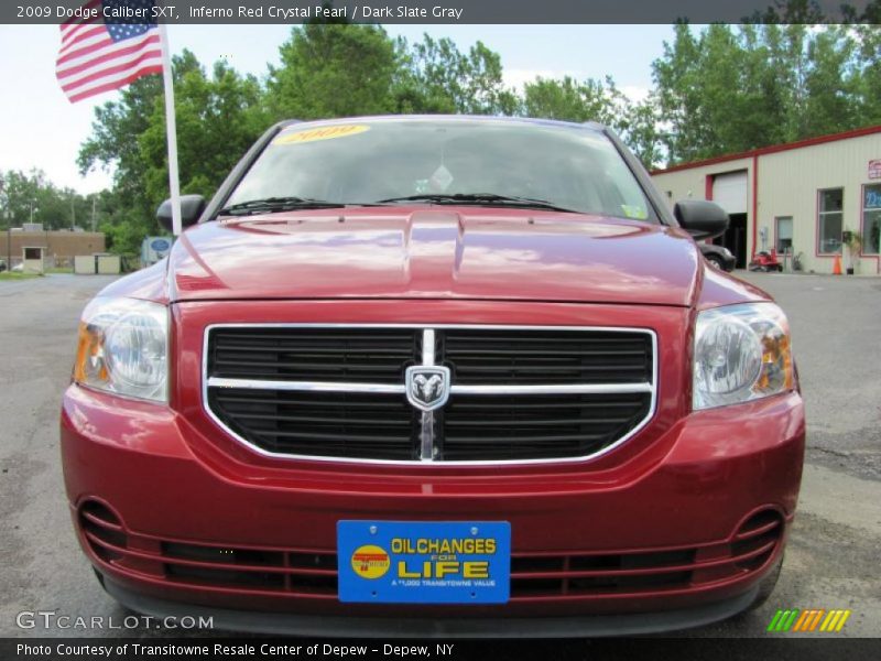 Inferno Red Crystal Pearl / Dark Slate Gray 2009 Dodge Caliber SXT