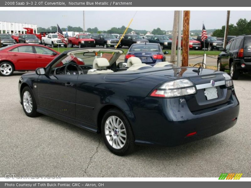 Nocturne Blue Metallic / Parchment 2008 Saab 9-3 2.0T Convertible
