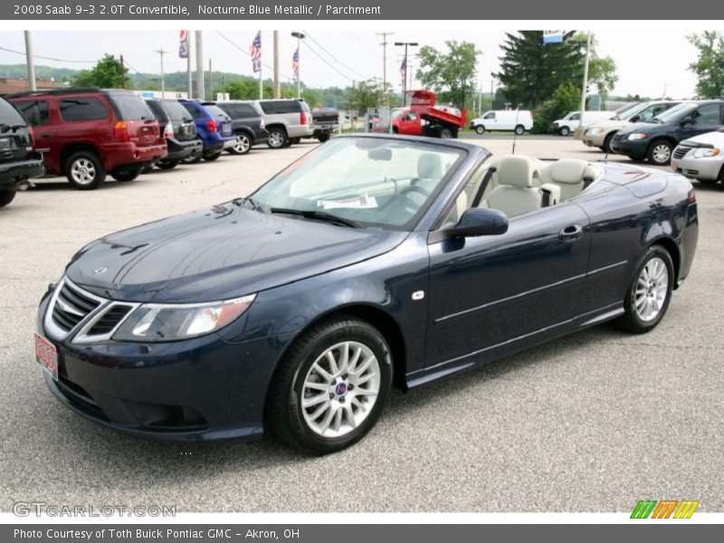 Nocturne Blue Metallic / Parchment 2008 Saab 9-3 2.0T Convertible