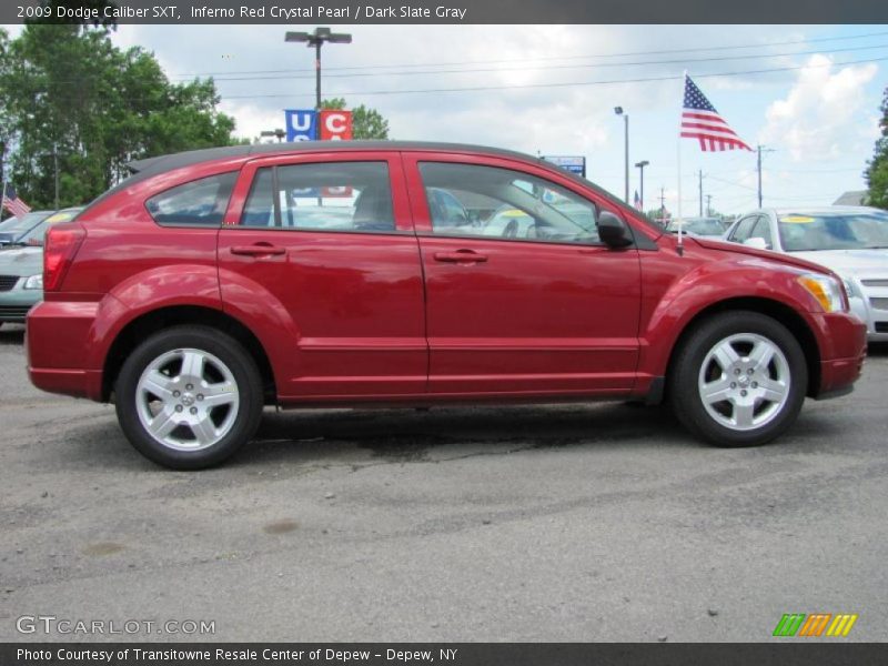 Inferno Red Crystal Pearl / Dark Slate Gray 2009 Dodge Caliber SXT