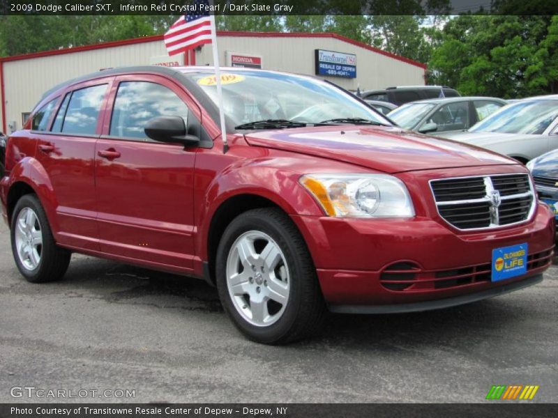 Inferno Red Crystal Pearl / Dark Slate Gray 2009 Dodge Caliber SXT