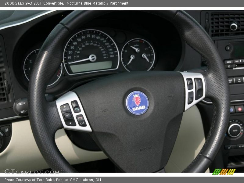 Nocturne Blue Metallic / Parchment 2008 Saab 9-3 2.0T Convertible