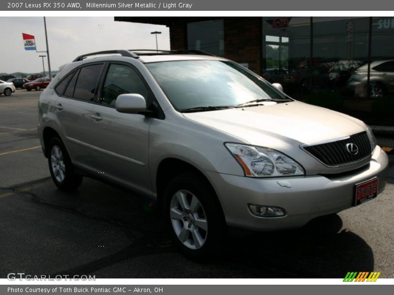 Millennium Silver Metallic / Light Gray 2007 Lexus RX 350 AWD