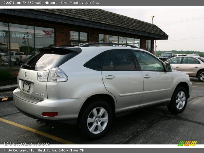 Millennium Silver Metallic / Light Gray 2007 Lexus RX 350 AWD