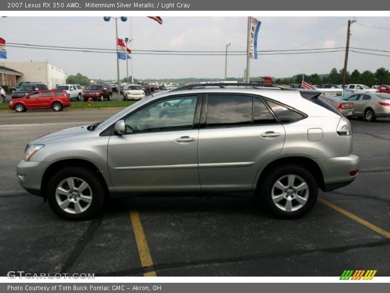 Millennium Silver Metallic / Light Gray 2007 Lexus RX 350 AWD
