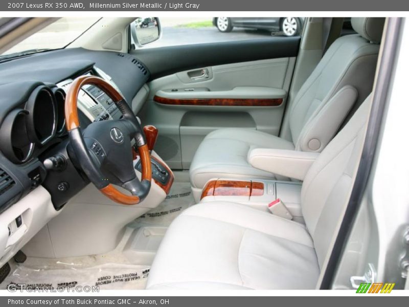Millennium Silver Metallic / Light Gray 2007 Lexus RX 350 AWD