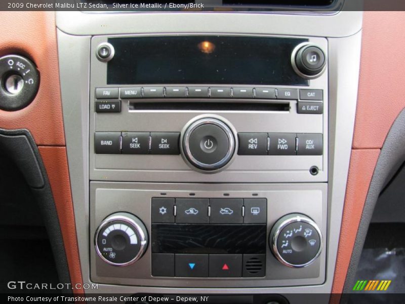 Silver Ice Metallic / Ebony/Brick 2009 Chevrolet Malibu LTZ Sedan