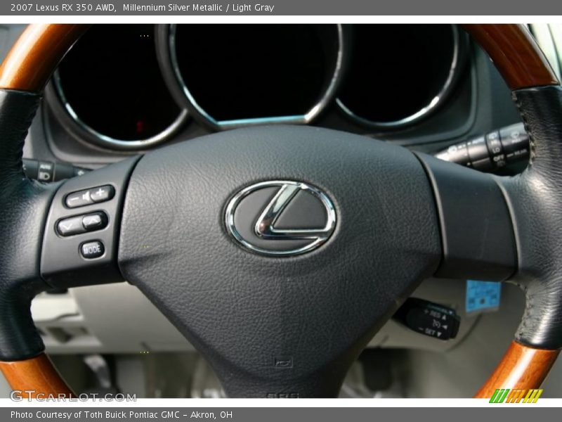 Millennium Silver Metallic / Light Gray 2007 Lexus RX 350 AWD