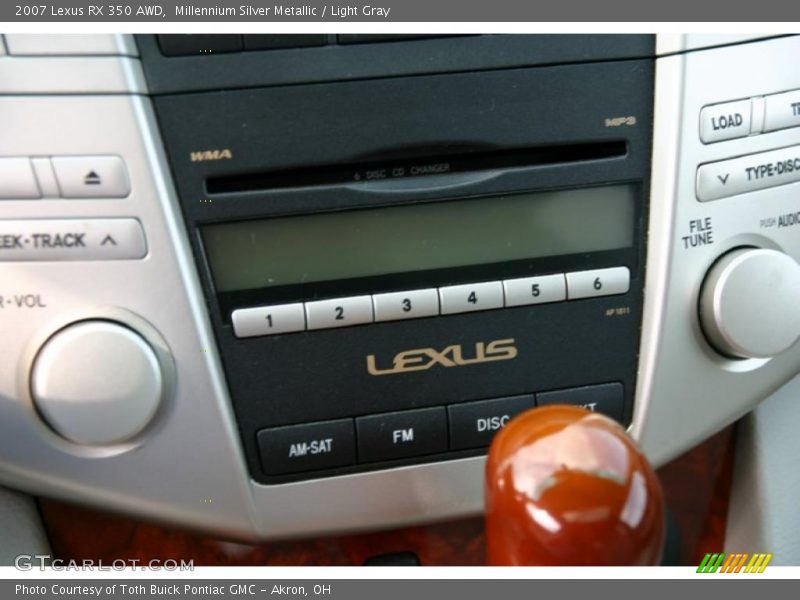 Millennium Silver Metallic / Light Gray 2007 Lexus RX 350 AWD