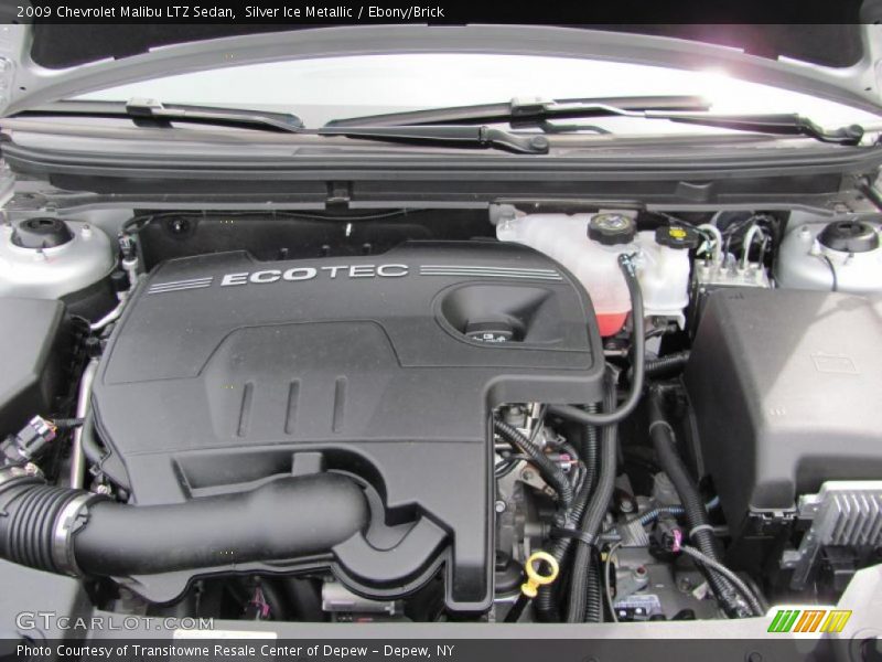 Silver Ice Metallic / Ebony/Brick 2009 Chevrolet Malibu LTZ Sedan